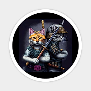 Samurai cat. Cat samurai Magnet